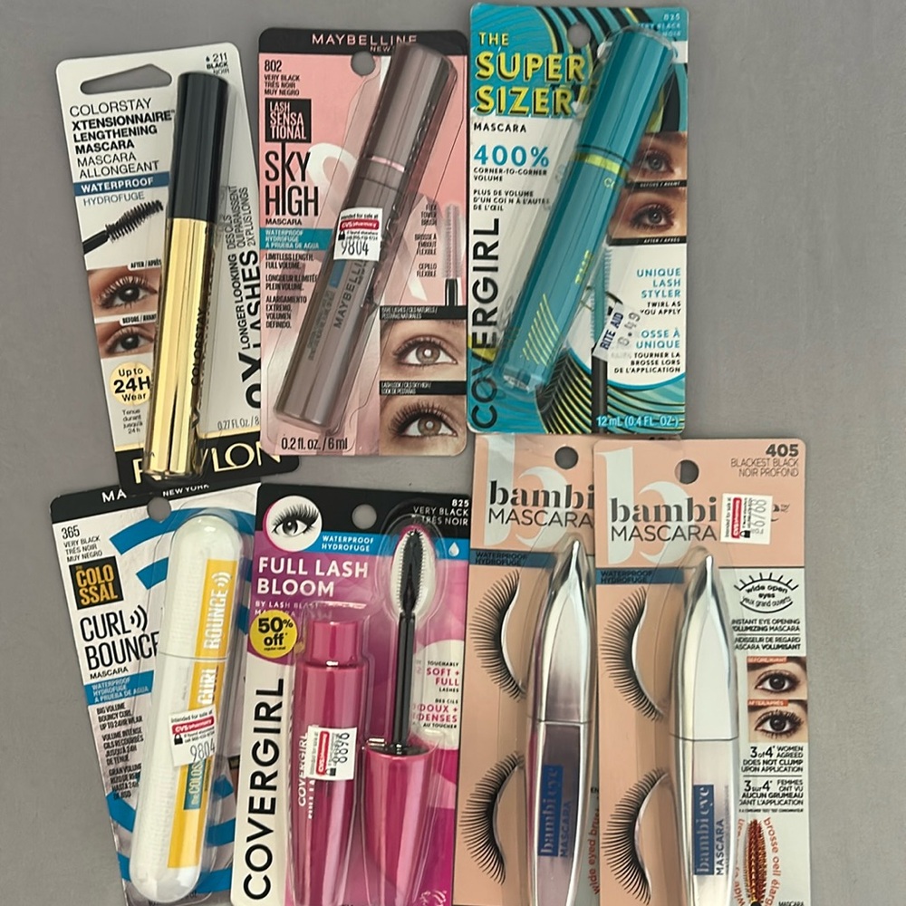 Assorted Bundle of Brand New and Unopened Waterproof Mascara